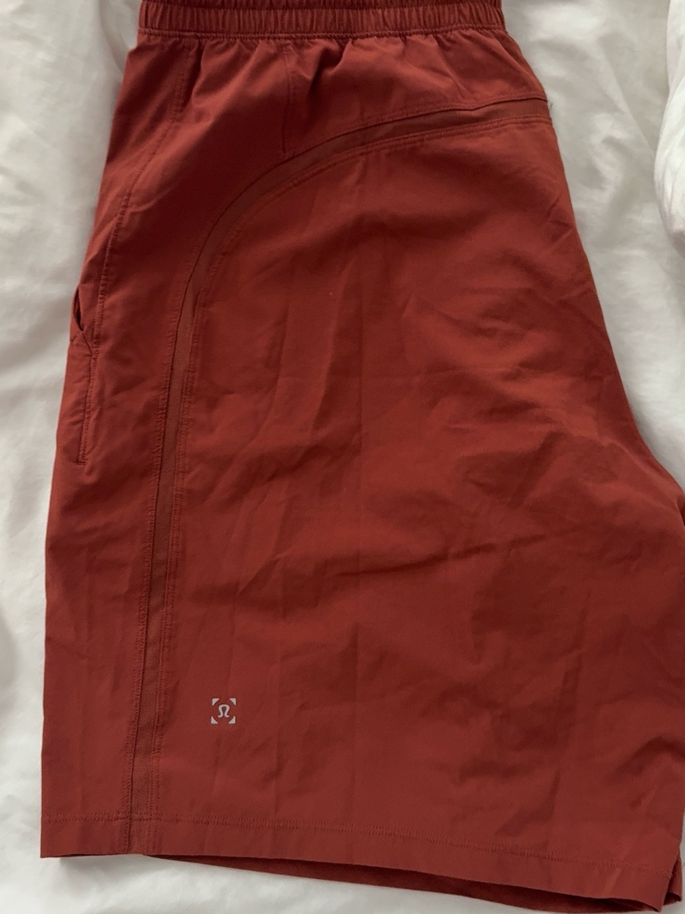 lululemon athletica Men's Athletic Shorts in Rust Red